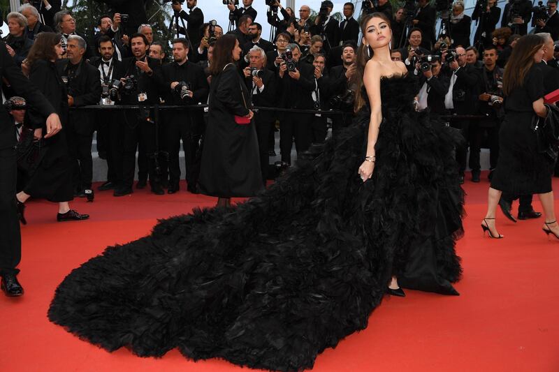 Madison Beer wears Georges Hobeika to the screening of 'Pain And Glory' during the Cannes Film Festival on May 17, 2019. Getty Images