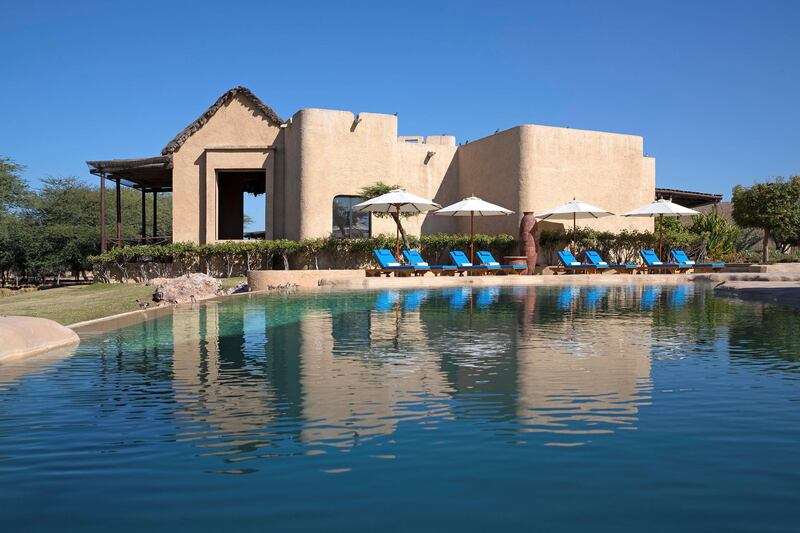 The pool at Anantara Al Sahel Villa Resort