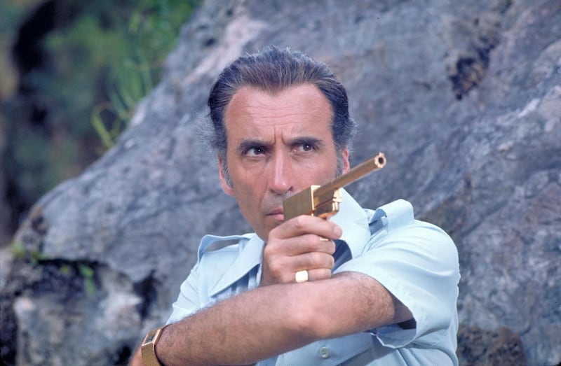 Christopher Lee in The Man with The Golden Gun. Courtesy United Artists