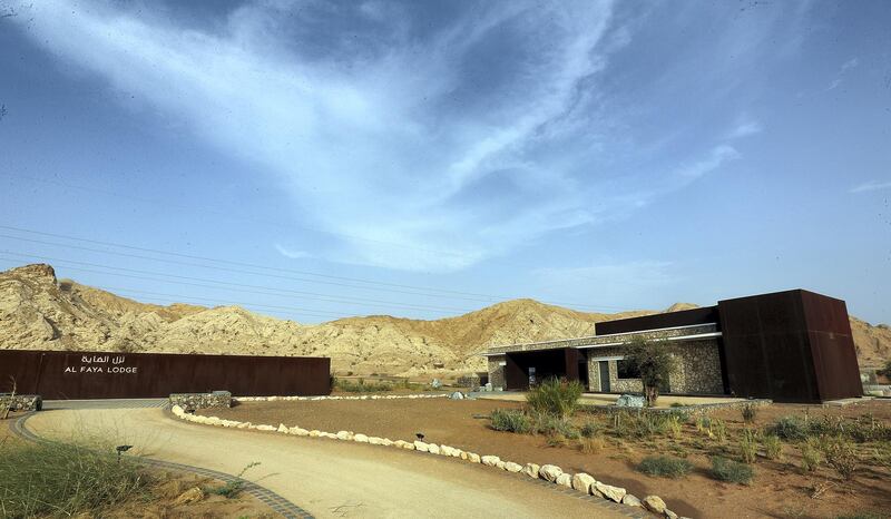 Sharjah, August, 18, 2019: General view of the Al Faya Lodge in Sharjah. Satish Kumar/ For the National / Story by Rupert Hawksley