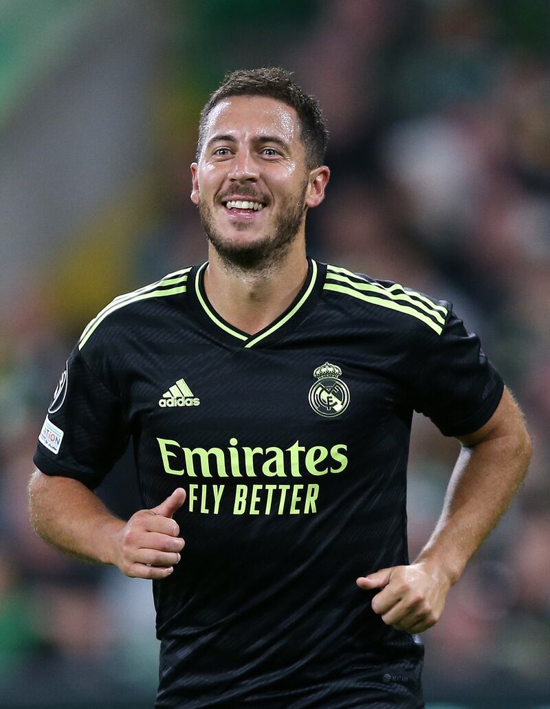 Eden Hazard earns £526,000 a week at Real Madrid, according to capology.com. EPA