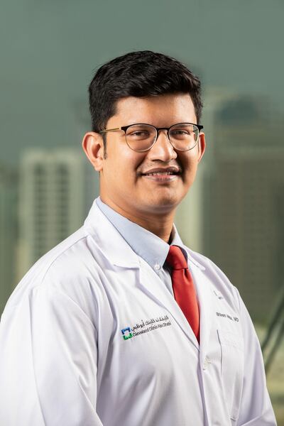 Dr Shivam Om Mittal, consultant neurologist at Cleveland Clinic Abu Dhabi, is offering support to patients with Parkinson's disease. Cleveland Clinic Abu Dhabi