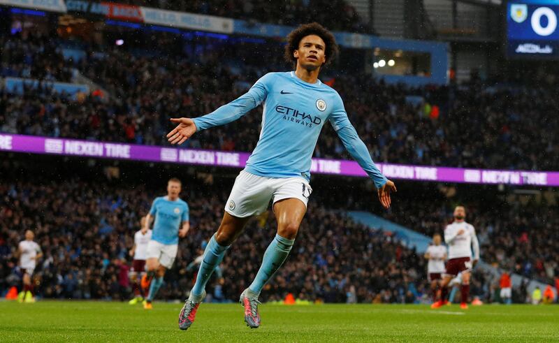 Left midfield: Leroy Sane (Manchester City) – Another well-taken goal, from a beautiful Kevin de Bruyne pass, kept his scoring run going in City’s 11th straight win. Phil Noble / Reuters