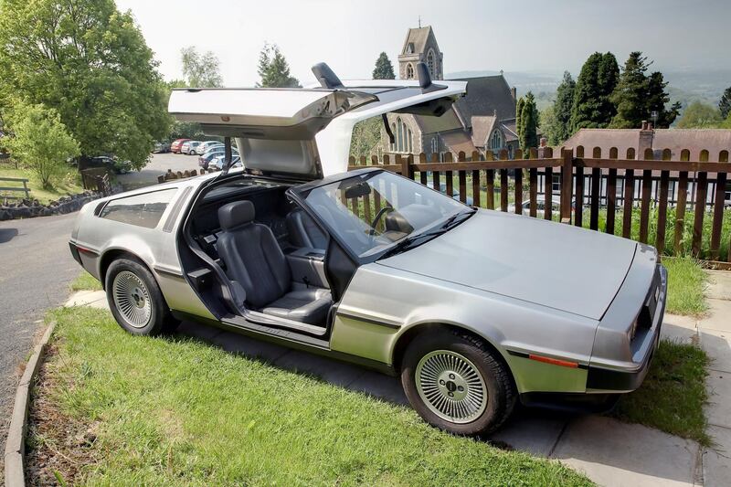 CR1H22 The DeLorean DMC-12 from the early 1980's made famous in the film "back to the future".