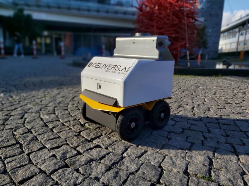 A Turkish entrepeneur hopes to bring food delivery robots to Dubai after a successful trial in Istanbul. Courtesy: Delivers AI