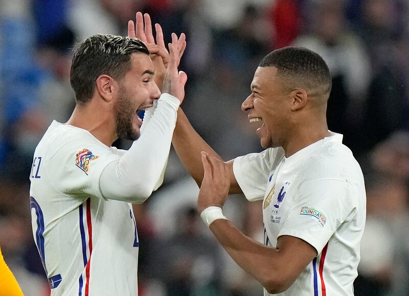 Theo Hernandez, 7 - If it was a memorable night for his brother, Lucas, Theo’s night was something else, and the 24-year-old completed a remarkable comeback to fire his side into the Nations League final with a wonderful strike from range. AP