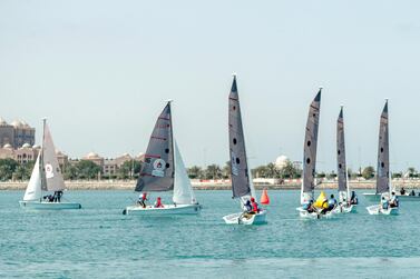 Sailing is one of the sports that can resume from Monday in Abu Dhabi, with new regulations in place. Victor Besa / The National