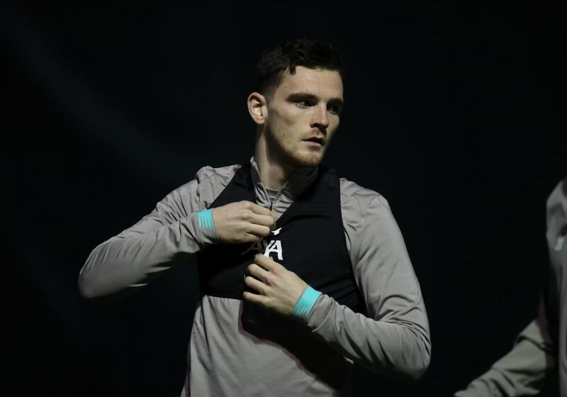 Liverpool's Andrew Robertson. Reuters