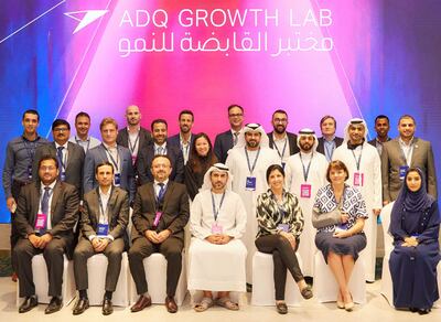 To inaugurate the ADQ Growth Lab, ADQ brought together innovation and R&D leads from more than 20 of its portfolio companies. Photo: ADQ