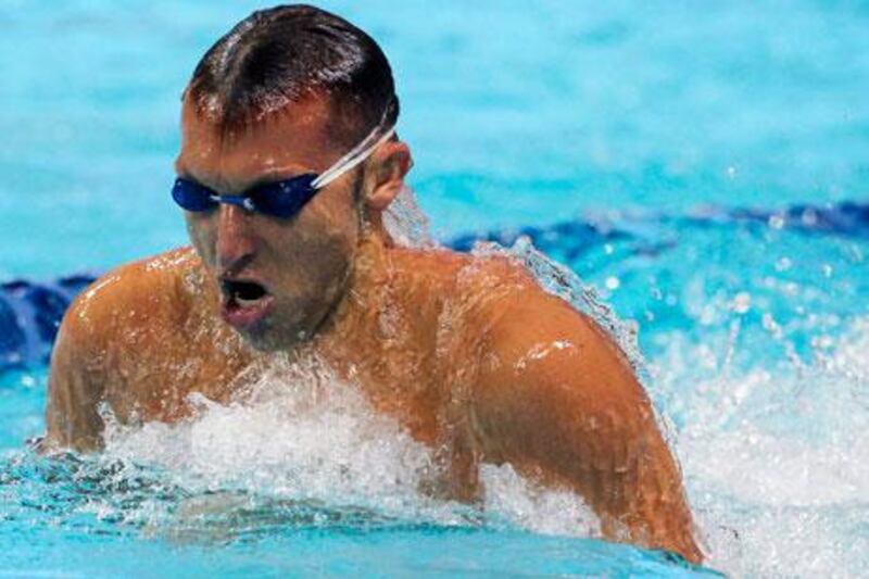 Ian Thorpe started strong on his return but struggled in the breaststroke.