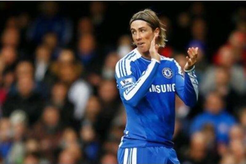 Fernando Torres has not scored for Chelsea since October.