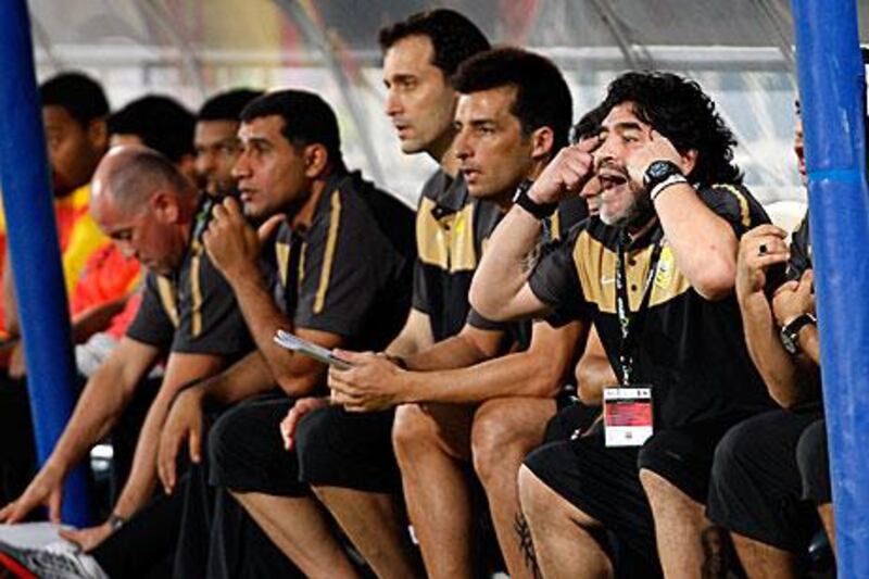 Diego Maradona feels his players are being victimised by the Football Association.
