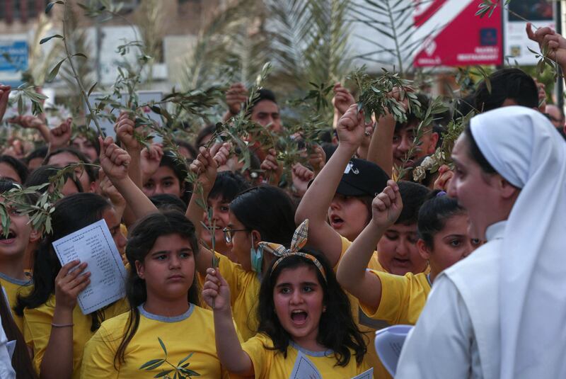 A large number of children also joined the celebrations in the capital of the autonomous Kurdish region.  