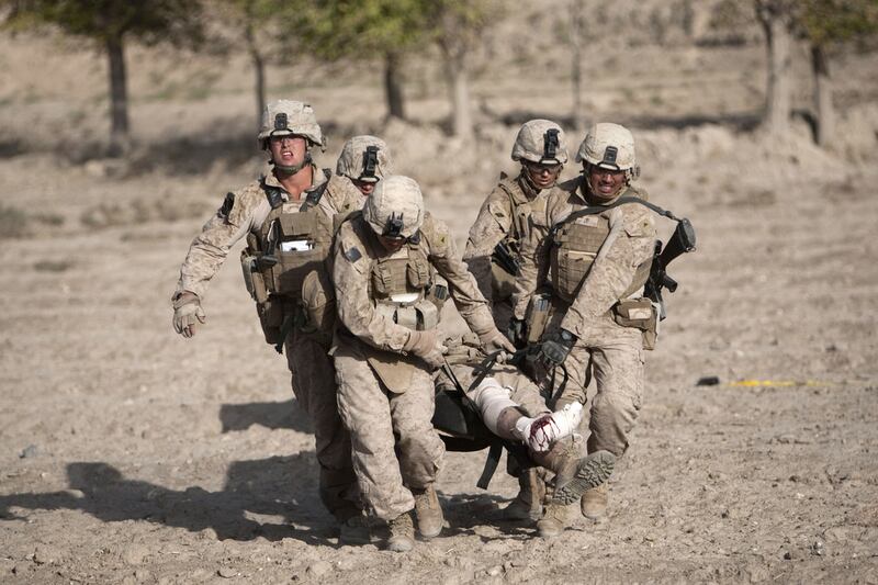 US marines returned to Afghanistan's volatile Helmand province on April 29, 2017, the first to be deployed in the war-torn country since Nato forces ended their combat role in 2014. Behrouz Mehri / AFP



