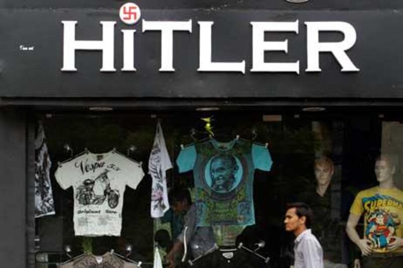 The owner reportedly claims not to have known who Adolf Hitler was until he opened the shop.