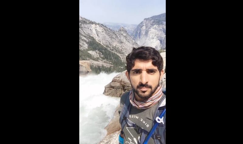 The Crown Prince of Dubai traversed peaks and valleys, passing thundering waterfalls