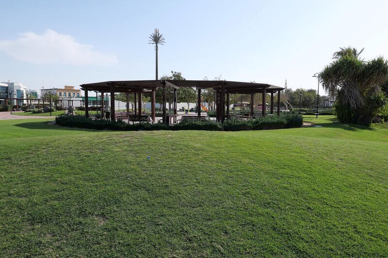 DUBAI, UNITED ARAB EMIRATES , Feb 08 – View of the Umm Suqeim park in Umm Suqeim area in Dubai. (Pawan Singh / The National) For News/Stock/Online/Instagram. Story by Georgia
