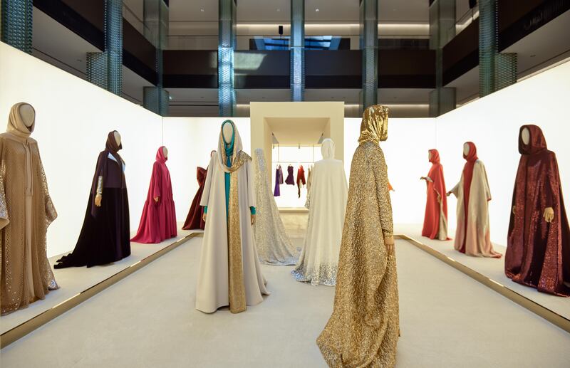 Valentino's exclusive collection of haute couture abayas is on display at Doha Design District. Photos: Valentino