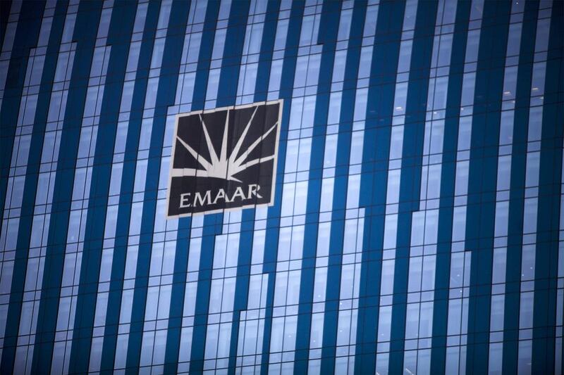 Emaar's branding in downtown Dubai. Revenues from the company’s global operations in 2013 were Dh1.167bn. Lee Hoagland / The National