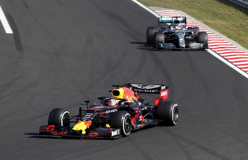Verstappen led for much of the afternoon. Reuters