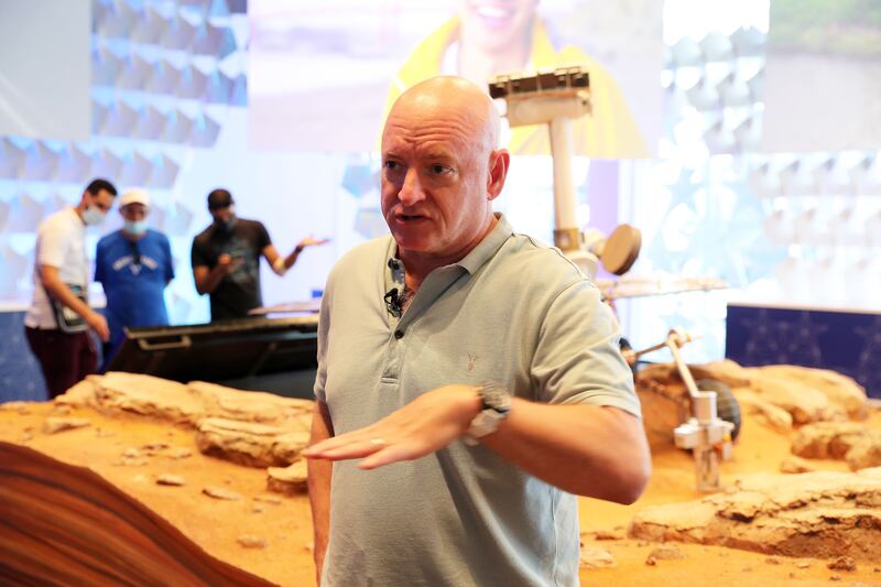 Scott Kelly, American astronaut at the US pavilion at the Expo 2020 site in Dubai on October 6, 2021. All images Pawan Singh / The National