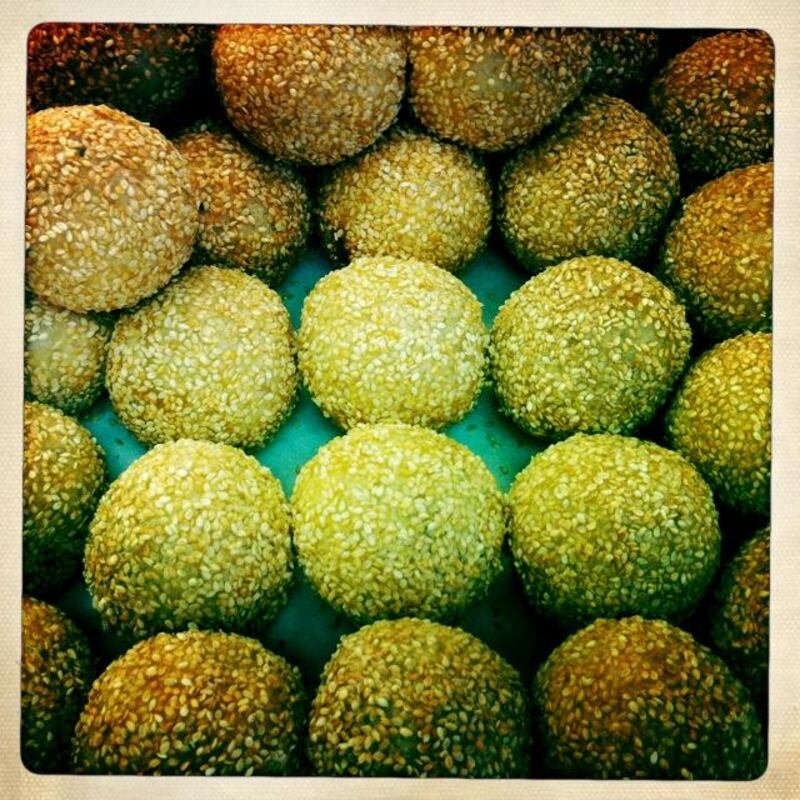 Silvia Razgova's iPhone food shoot: Red Bean paste sesame balls. Silvia Razgova / The National