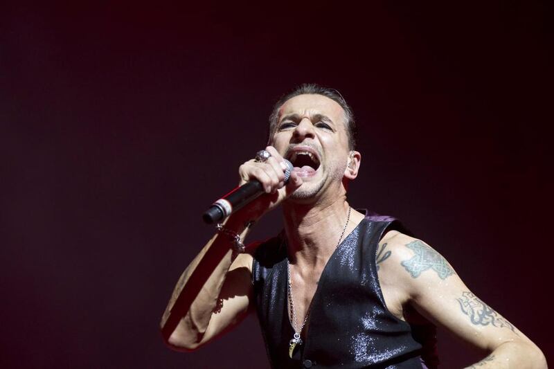 Depeche Mode headlines on the last evening of the Etihad Airways Abu Dhabi Grand Prix  held on Yas Island Circuit. Antonie Robertson/The National