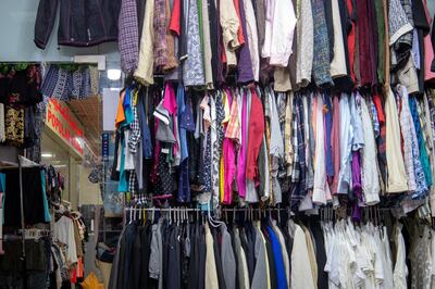 Al Yousuf Centre has stall upon stall of second-hand and subsidised clothing. Photo: Larayb Abrar