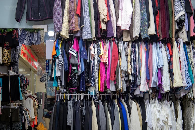 Al Yousuf Centre has stall upon stall of second-hand and subsidised clothing.