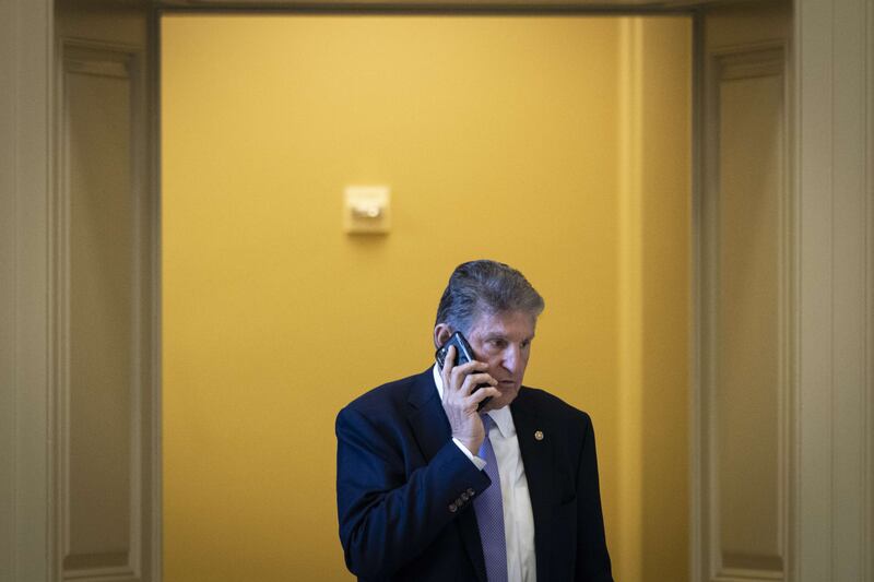 Senator Joe Manchin at the US Capitol in Washington, DC. Getty / AFP