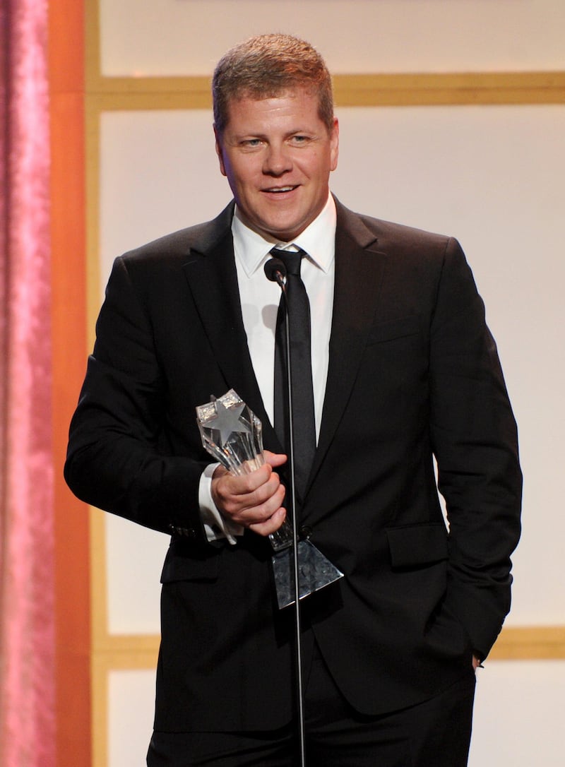Michael Cudlitz accepts award for best supporting actor in a drama series for "Southland" at the Critics' Choice Television Awards in the Beverly Hilton Hotel on Monday, June 10, 2013, in Beverly Hills, Calif. (Photo by Frank Micelotta/Invision/AP) *** Local Caption ***  2013 Critics Choice Television Awards - Show.JPEG-05a6c.jpg