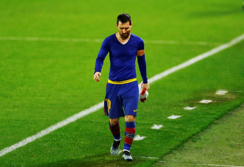 Messi after the match. Reuters