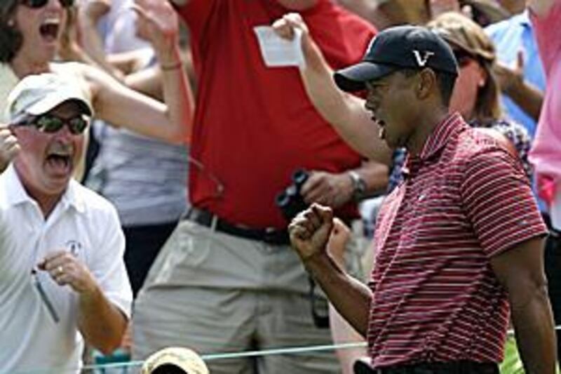 With the US Open due to start at Bethpage in New York on Thursday week, Woods has sent out a blunt message to his rivals.