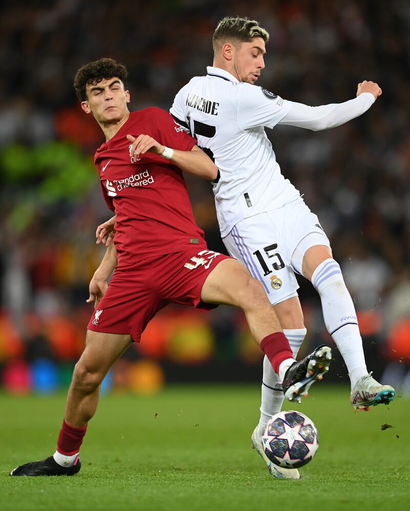Stefan Bajcetic 5: Teenage midfielder has played his way into Liverpool’s starting XI of late but found the going tough at times against Real’s star-studded midfield. Distribution not up to required standard. Getty