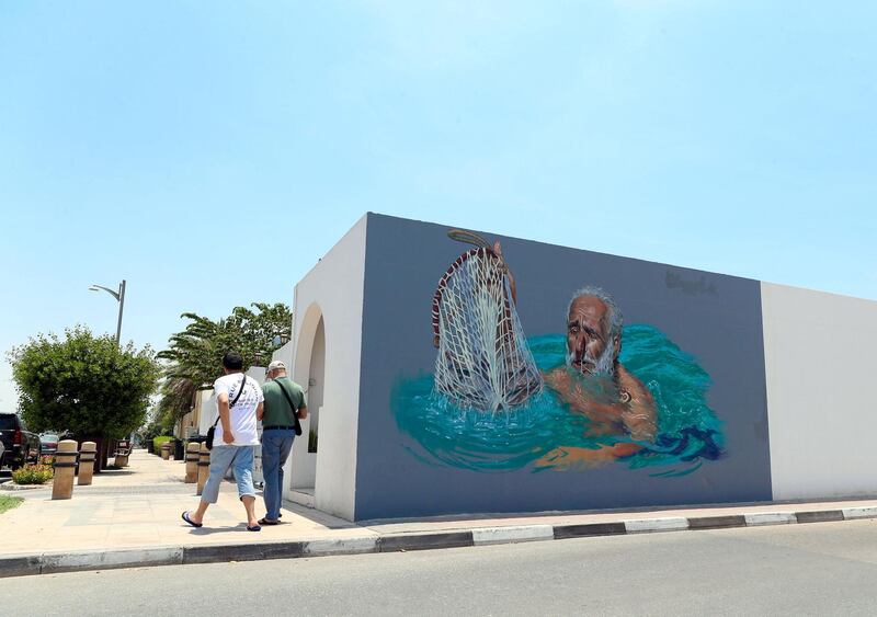 Dubai, United Arab Emirates - Reporter: N/A: Photo project. Street art and graffiti from around the UAE. Monday, January 27th, 2020. Jumeriah Beach road, Dubai. Chris Whiteoak / The National