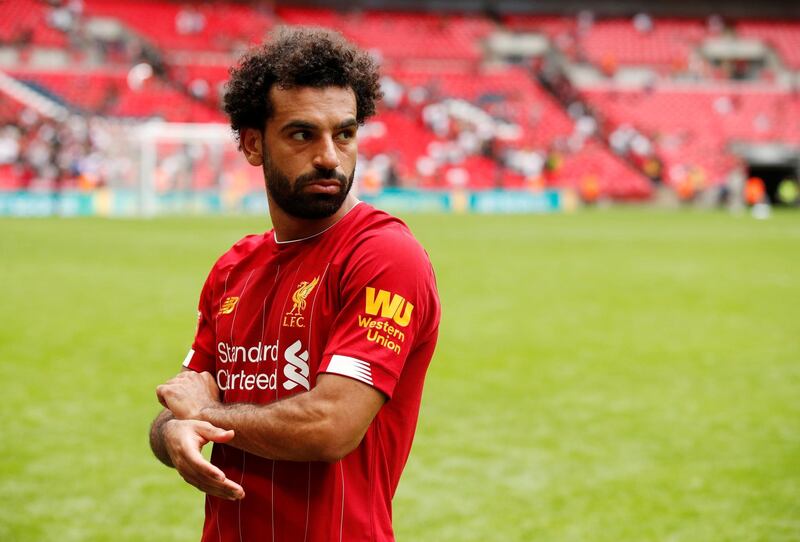 Salah twice hit the woodwork and had an effort cleared off the line. Reuters