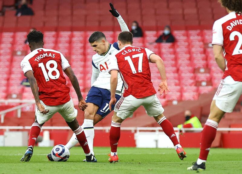 SUBS: Erik Lamela - (On for Son 19') 8: Immediately went looking for work after coming on for Son early on, mainly riling opposition defenders. He ended a 36-game goal drought with an extraordinary strike. Sent off for a second yellow after handing off Tierney in the face. AP