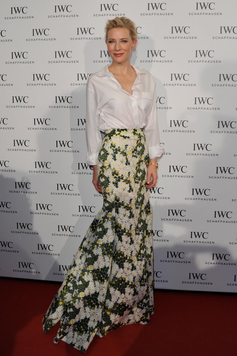 ZURICH, SWITZERLAND - SEPTEMBER 27:  Cate Blanchett attended the exclusive IWC Gala Dinner Â“Timeless PortofinoÂ” hosted by IWC CEO Georges Kern at the Zurich Film Festival (ZFF) on September 27, 2014 in Zurich, Switzerland.  (Photo by Harold Cunningham/Getty Images for IWC)