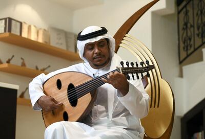 Abu Dhabi, United Arab Emirates - Mohammed  Dohai, Oud instructor at Bait Al Oud conservatory in Abu Dhabi. Khushnum Bhandari for The National
