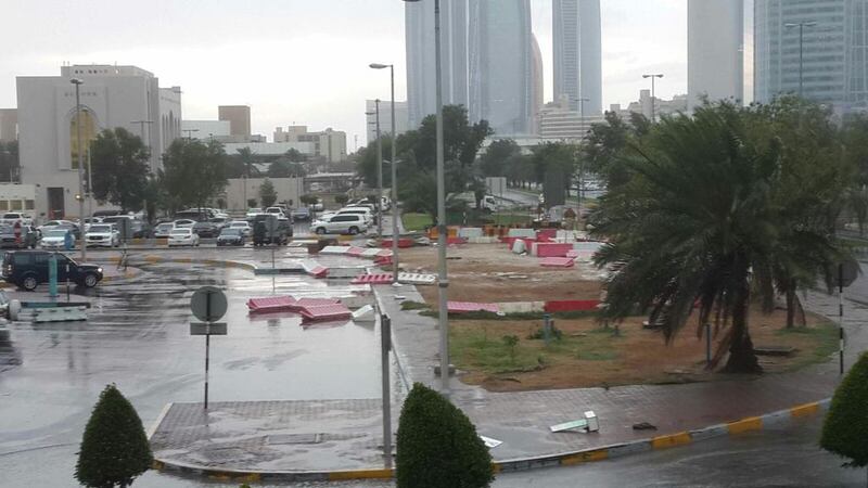 Spinneys car park in Khalidiya, Abu Dhabi. Courtesy Dana Jarallah