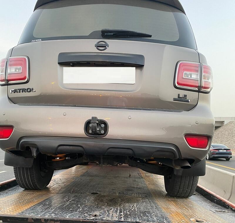 Dubai Police have apprehended a reckless driver for engaging in dangerous tailgating on Sheikh Mohamed bin Zayed Road. Photo: Dubai Police
