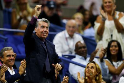 Manolo Santana pictured during the 2015 US Open. AFP