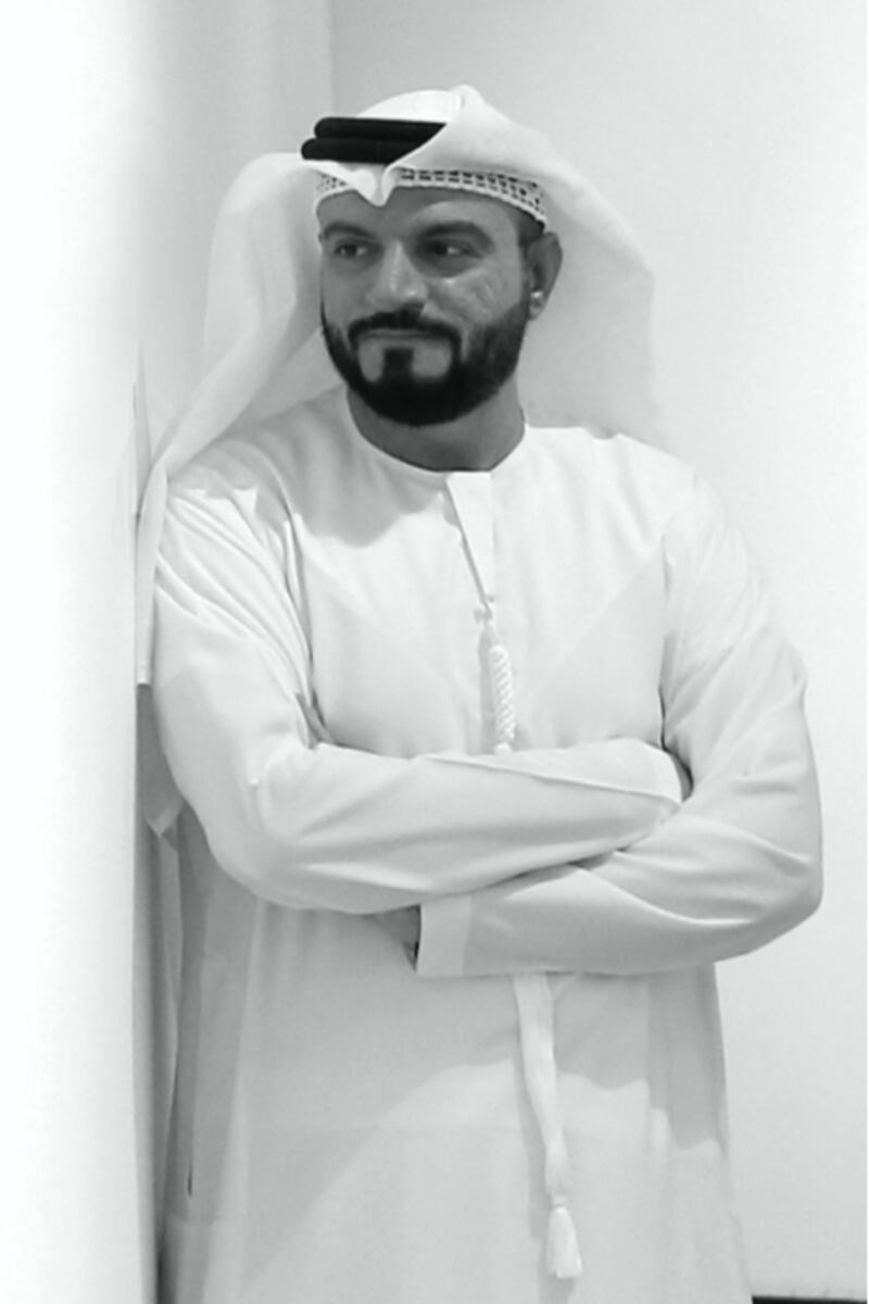 Active since the 1990s, Khalid Albanna is known for using collage to explore the history and rapid transformation of the UAE. Photo: Khalid Albanna