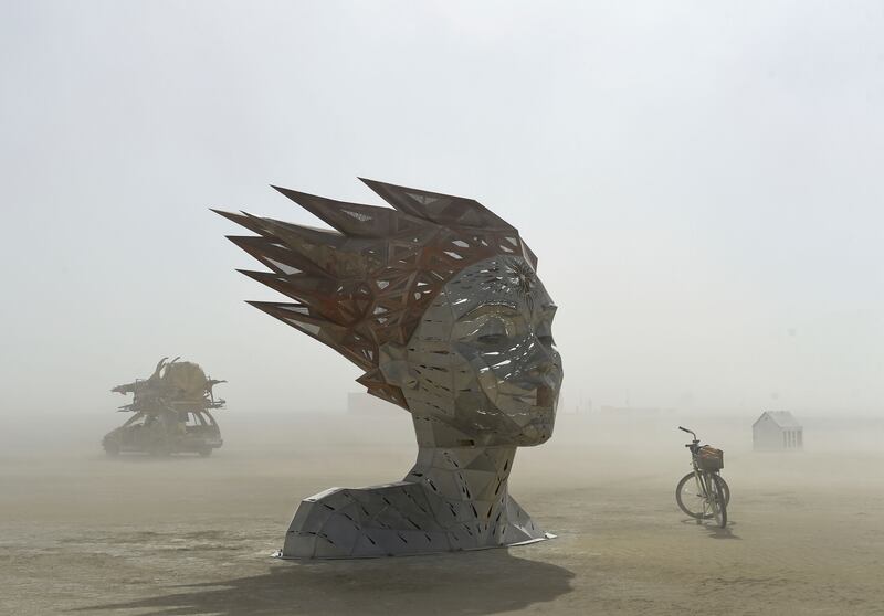 A piece of art at Burning Man.