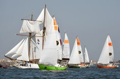 The endurance event is expected to last 10 months, during which the boat will bear the number 71, in recognition of the UAE’s founding in 1971. Photo: AFP
