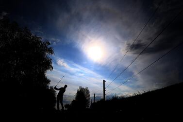 MALMO, SWEDEN - MAY 14: Mateusz Gradecki of Poland plays his tee shot on the 12th hole during Day Two of the Range Servant Challenge by Hinton Golf at Hinton Golf Club on May 14, 2021 in Malmo, Sweden. (Photo by Luke Walker/Getty Images) *** BESTPIX ***