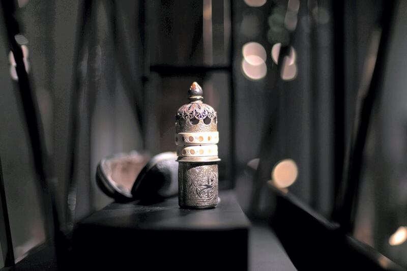 DUBAI, UNITED ARAB EMIRATES - April 4 2019.

Traditional medkhans for liban (frankincense)  on display at Dubai Culture's Perfume House.

The museum is housed within the former home of Sheikha Shaikha bint Saeed bin Maktoum, who was an avid perfumer. Many of the items inside were part of her personal collection. This includes her perfume application and a 28kg piece of oud she had in her house and which she donated to the museum just a few weeks before she died in 2017, as well as other artefacts from other notable Emiratis, and those sourced from sites such as Saruq Al Hadid, an archaeological site in Dubai.

Inside, the museum uses technology and interactive elements to tell the story of perfume in the UAE. You enter through a courtyard, where you'll find descriptions of all of the most common sources of perfume; you hear via video interviews from first, second and third-generation Emiratis, who talk about their family’s perfuming traditions.

There's also a perfume workshop where you can learn how to mix your own fragrance using an interactive mixing table.

The creek area will consist of 23 museums that will open as part of the Dubai Historical District project, which was first announced by Sheikh Mohammed bin Rashid, Vice President and Ruler of Dubai, in 2015. The project is being developed by Dubai Municipality, Dubai Culture and Dubai Tourism.

The Shindagha neighbourhood is known today for its coral-clad houses, traditional wind towers, and attractions such as the Heritage and Diving Museum, and the Sheikh Saeed Al Maktoum House. This was the residence of the Al Maktoum family until as recently as 1958, and was the home of the Dubai monarch at the time, Sheikh Saeed Al Maktoum, the grandfather of Sheikh Mohammed bin Rashid.

(Photo by Reem Mohammed/The National)

Reporter: 
Section:  NA