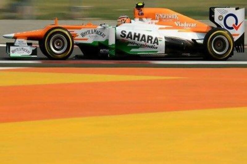 Nico Hulkenberg will start the Indian Grand Prix in 12th place.