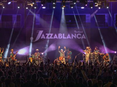 Gilberto Gil performing to almost 8,000 people at this year's Jazzablanca Festival in Morocco. Photo: Sife Elamine