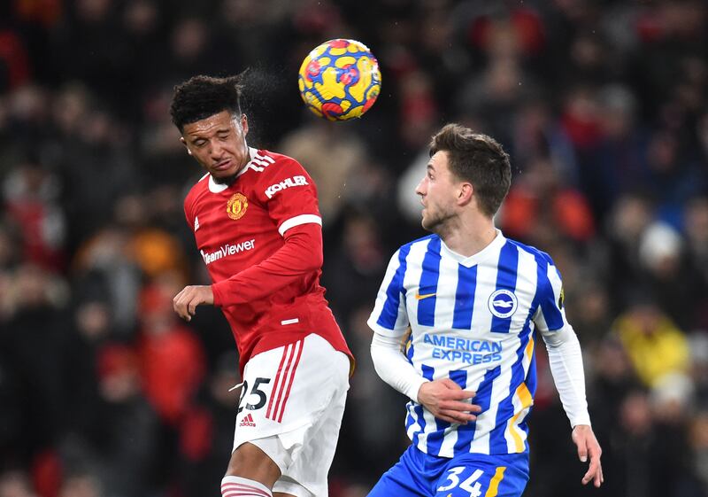 Jadon Sancho - 7: United’s first shot on target in opening 10 minutes and should have scored. That was United’s only effort on target in the first half. Neat around the area. Applauded when he came off. Reuters